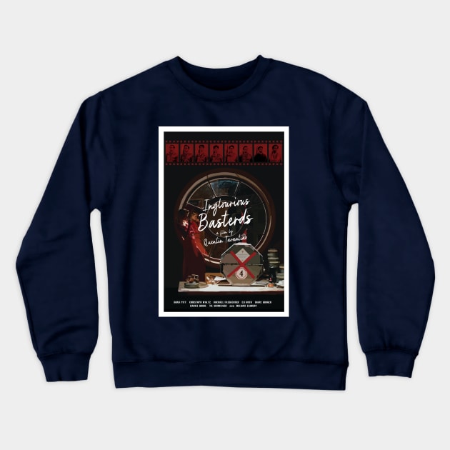 Inglourious Basterds alternative movie poster Crewneck Sweatshirt by chrisayerscreative